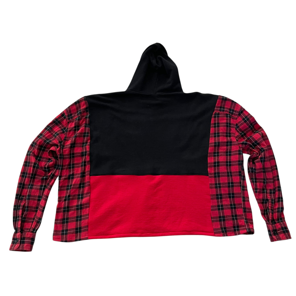 Unique One of a Kind Chiefs Flannel Sleeve Sweatshirt OSFM