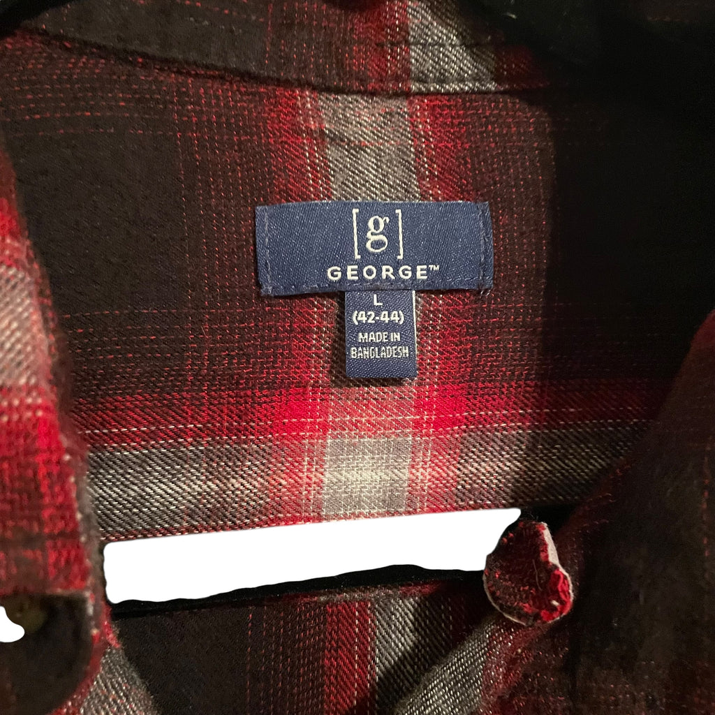 Mahomes Field Advantage Chiefs Custom Upcycled Flannel Shirt L