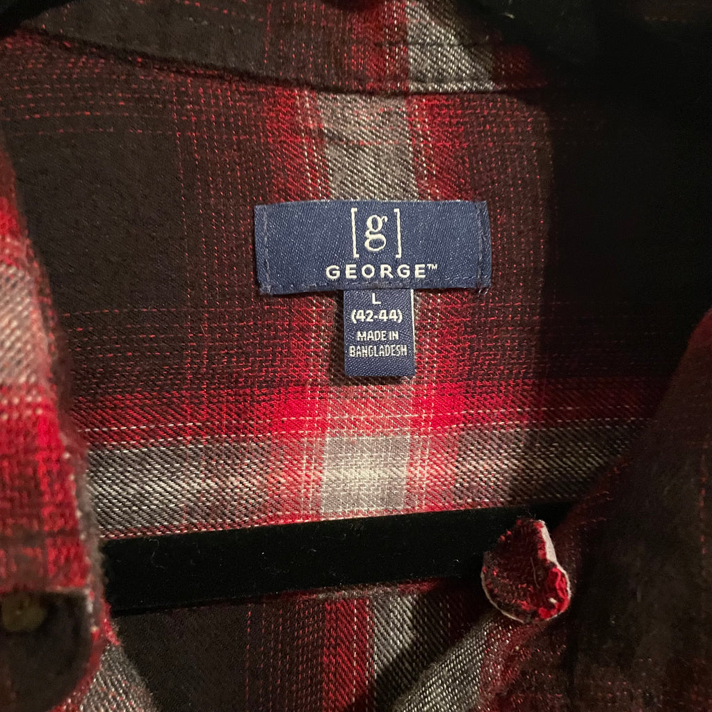 Mahomes Field Advantage Chiefs Custom Upcycled Flannel Shirt L